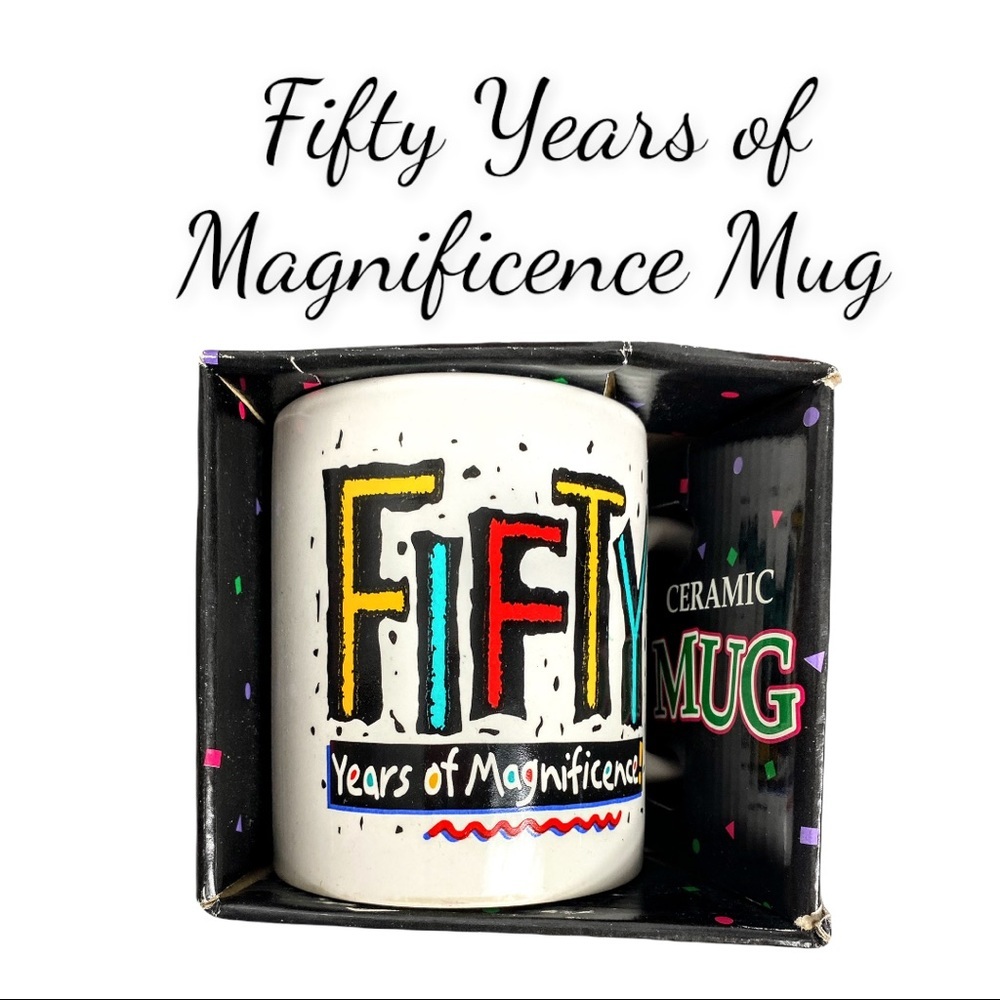 NIB Fifty Years of Magnificence Mug